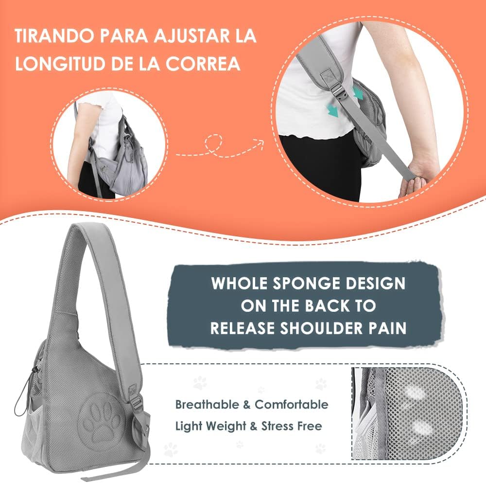 Detalle 2 de Eyein Pet Puppy Sling Carrier: Hands‑Free Travel for Small Dogs and Cats