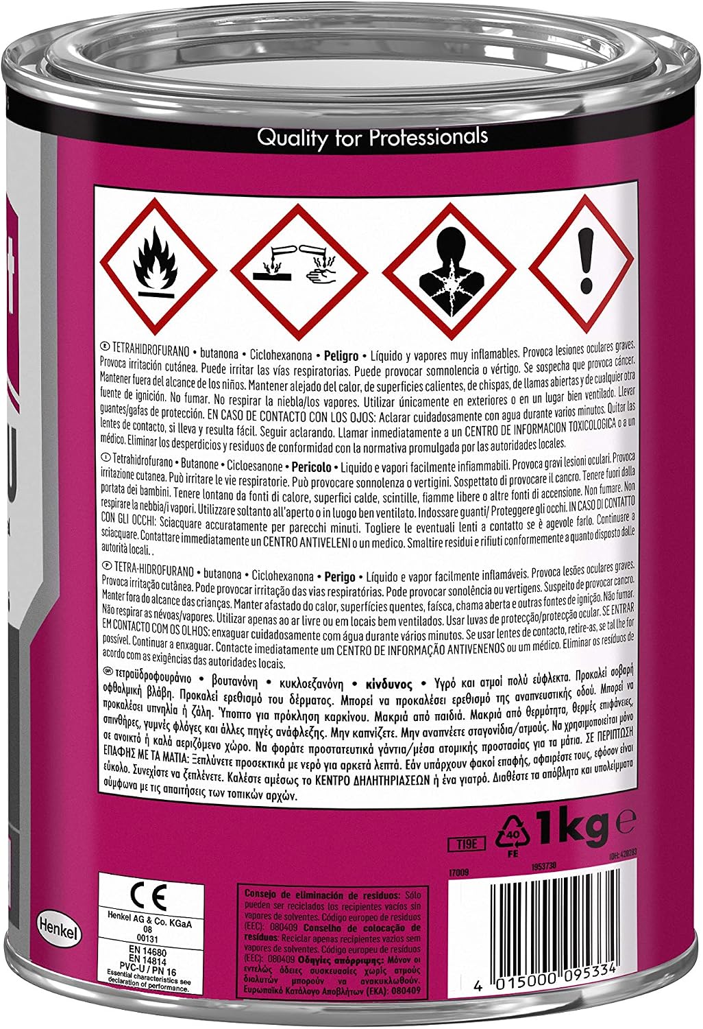 Detalle 2 de Tangit PVC-U Adesivo speciale per tubi 1 kg
