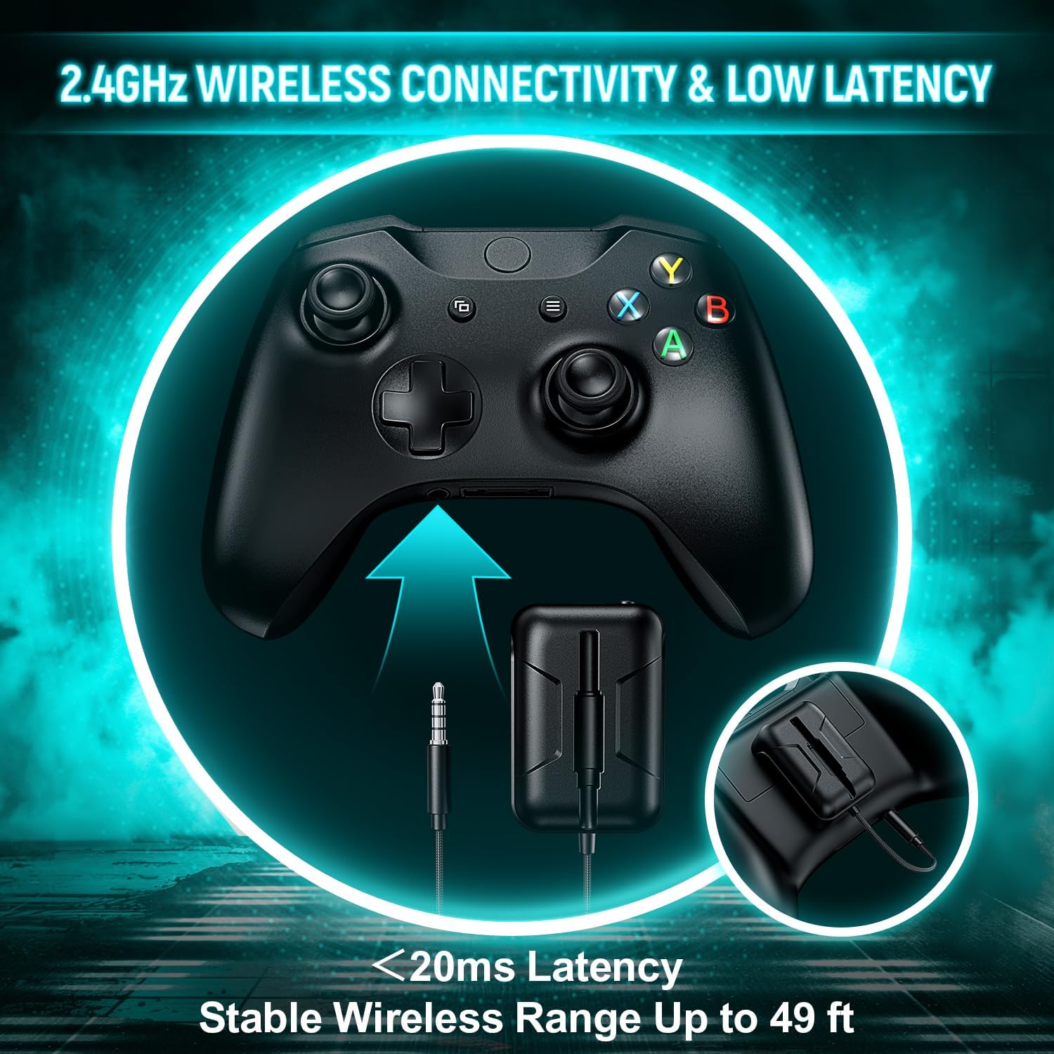 Detalle 2 de YPBDAN MD33 Wireless Gaming Headset: Cross-Platform, long-lasting comfort and solid mic