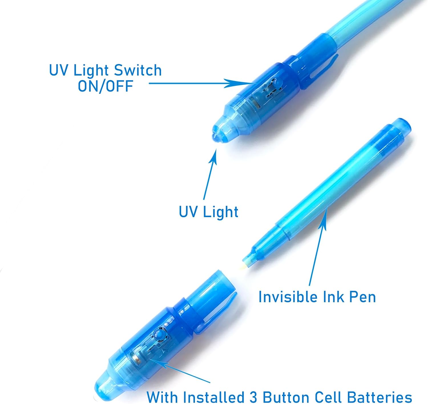 Thumbnail 4 de SCStyle Invisible Ink Pen 28pcs with UV Light 🕵