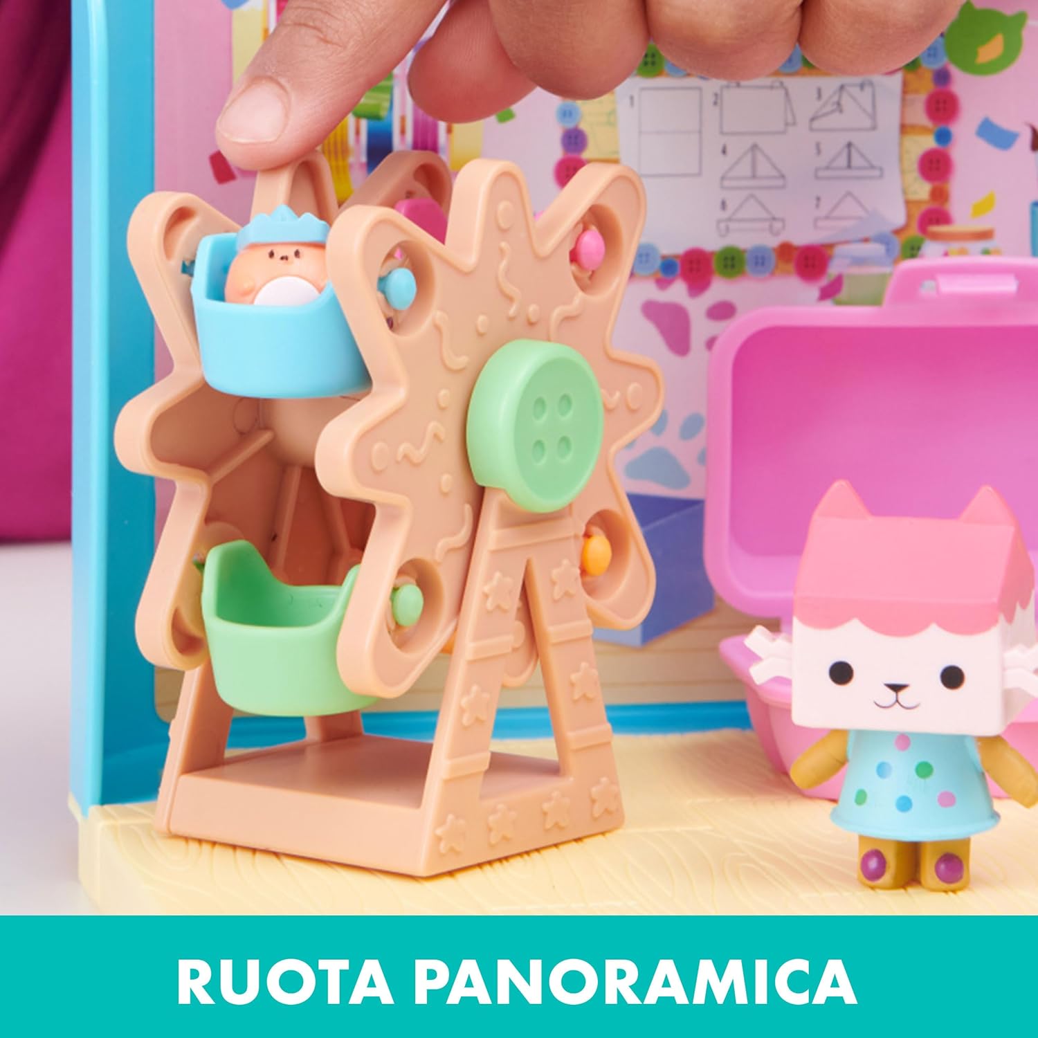Detalle de Gabby's Dollhouse Stanza Baby Box Craft-a-riffic: scatola, accessori e sorpresa per i bambini dagli 3 anni