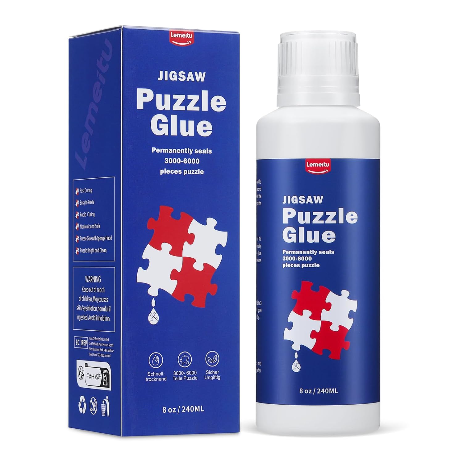 Thumbnail 5 de Lemeitu Puzzlekleber 2er-Pack – 2 × 120 ml, schnell trocknend, glasklar und geruchsfrei