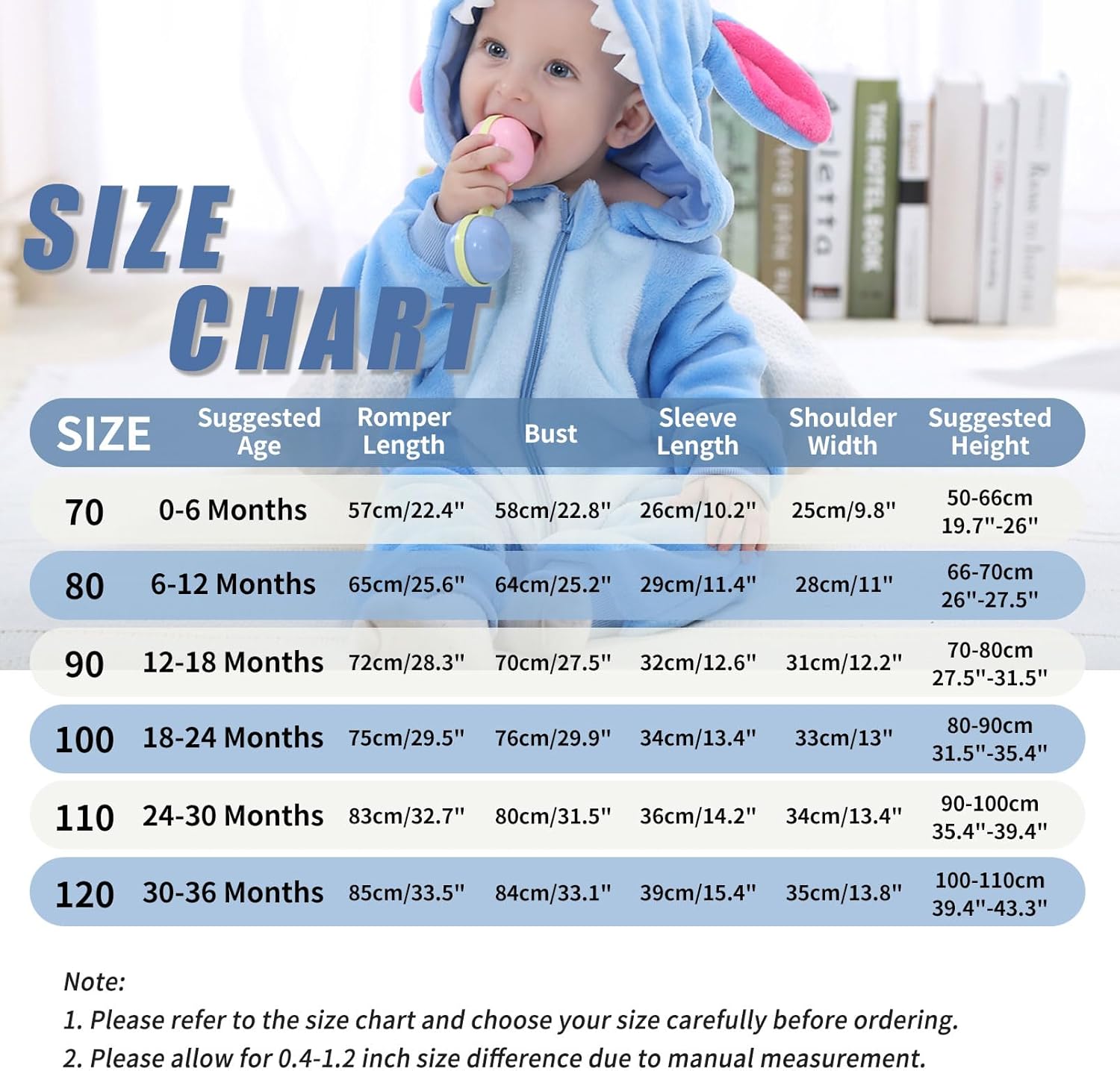 Thumbnail 4 de Baby Boys & Girls Hooded Flannel Dinosaur & Husky Romper (0–36 Months) with Zip