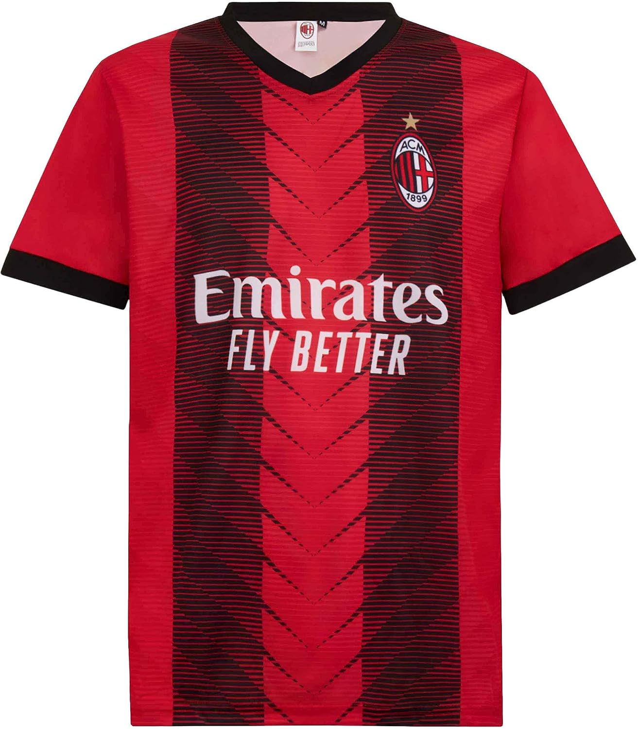 Detalle de AC Milan TKD23 – oficjalna koszulka domowa 2023/24, Rafa Leão 10