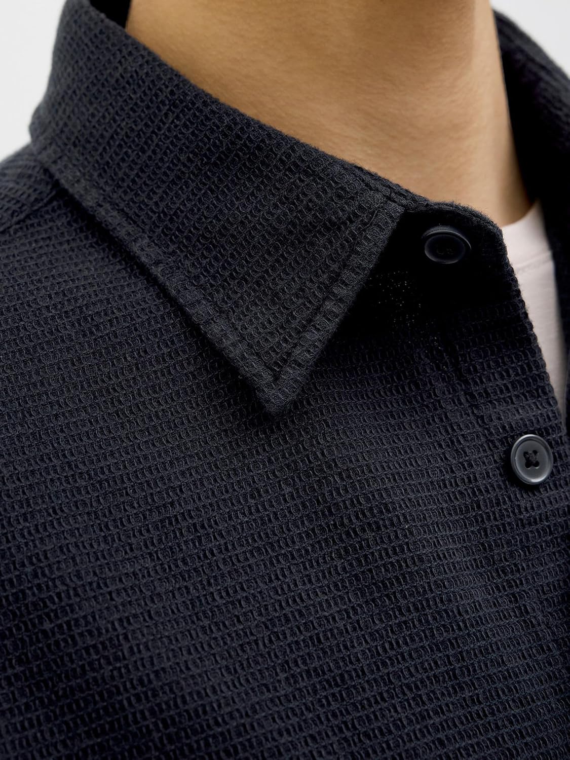 Detalle de JACK & JONES Jcodynamic Waffle T-Shirt SS Se25 Homme