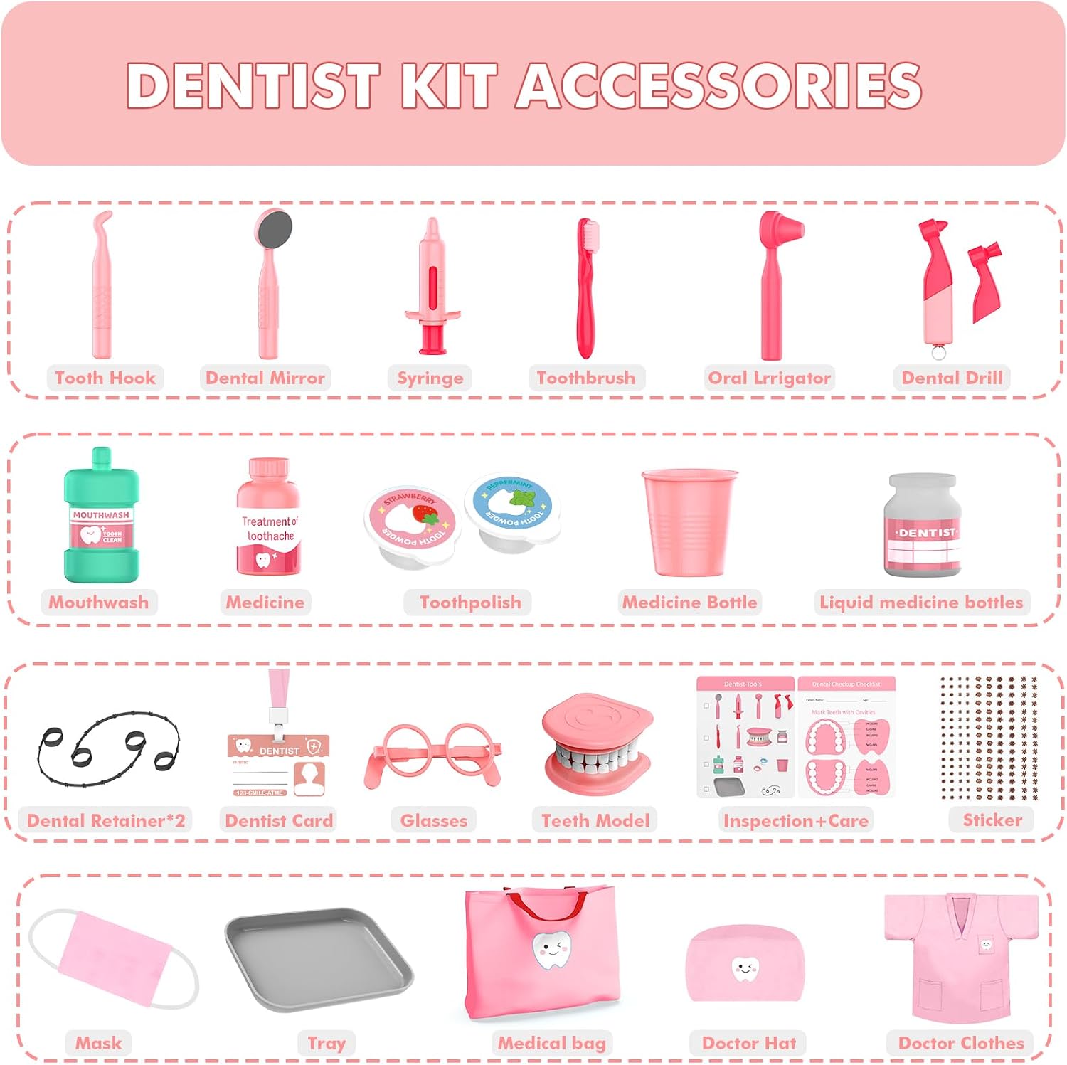 Thumbnail 3 de Dentist Toys for Kids Girls Dental Kit