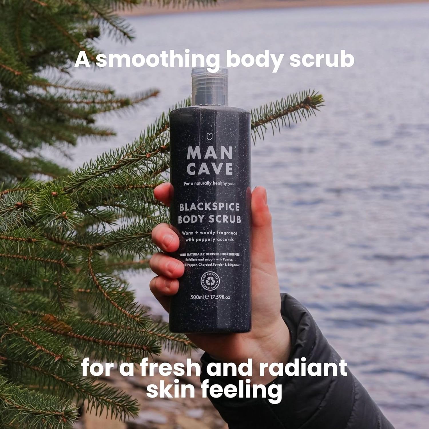 Thumbnail 1 de ManCave Scrub Corpo Blackspice 500 ml: scrub esfoliante per uomo, vigore e privacy sensoriale