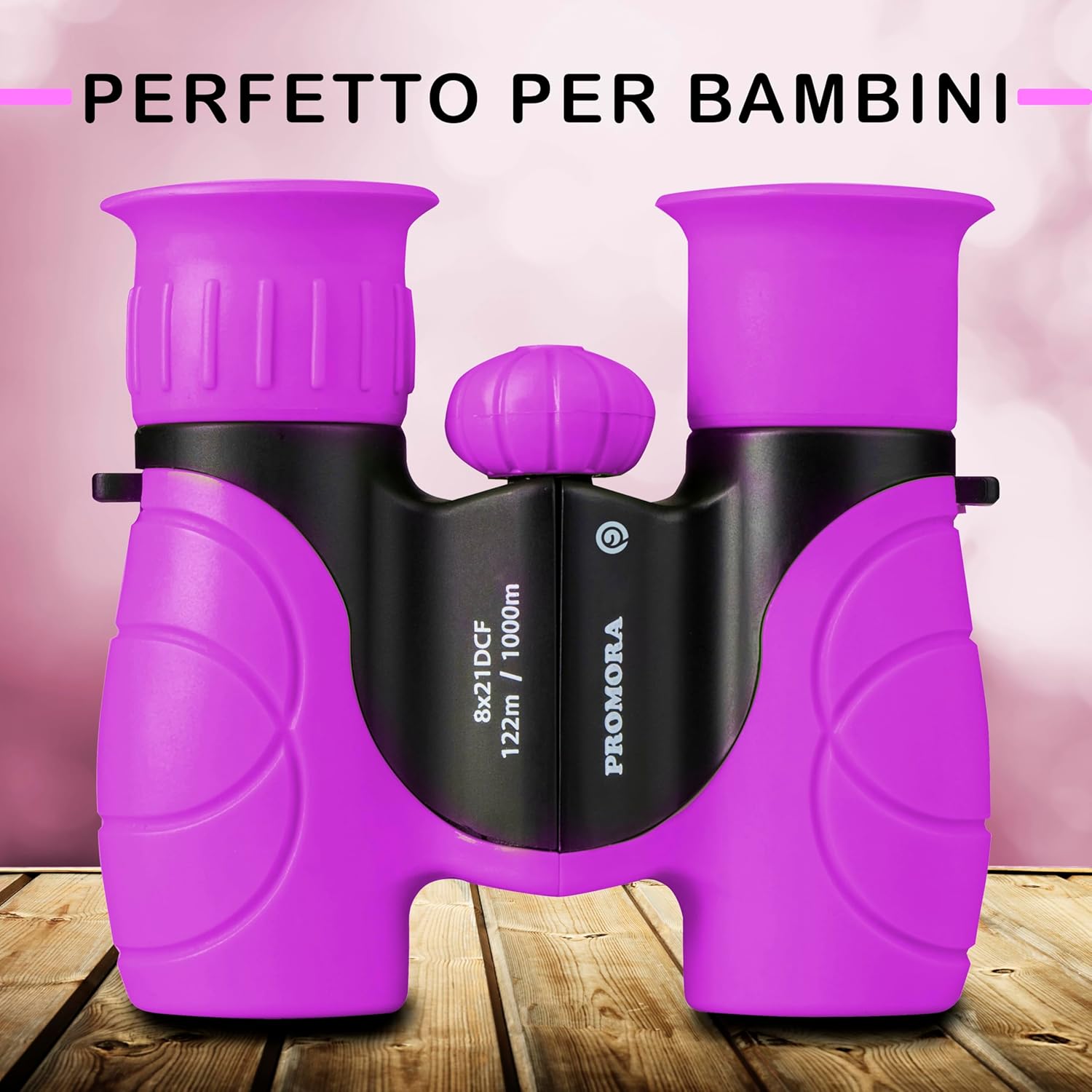 Detalle de Binocolo Bambini 8x21 con Set Esploratore: Avventure per bimbi tra 3 e 12 anni