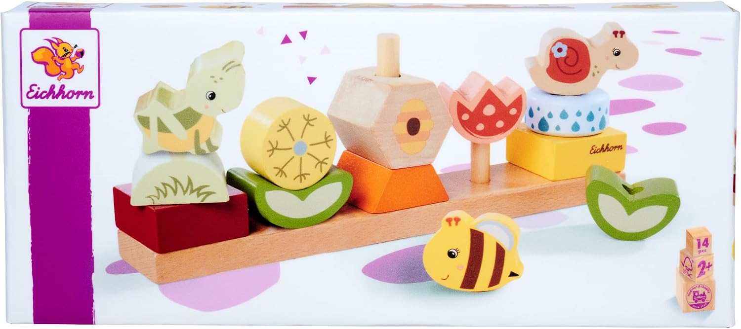 Thumbnail 6 de Eichhorn Steckspiel Blumenleiste 13 Bausteine