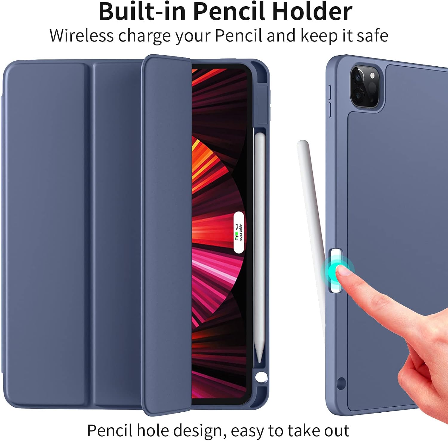Detalle 2 de Vobafe iPad Pro 12.9 Case with Pencil Holder