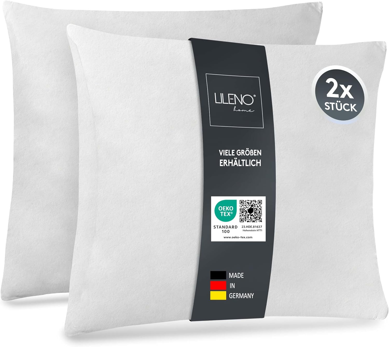 Detalle de LILENO HOME binnenkussens 50 x 50 cm, set van 2, wasbaar op 40 °C