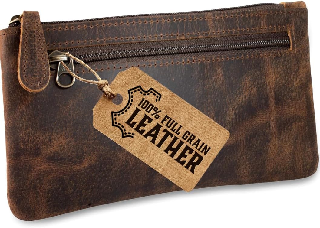 Detalle de moonster Leather Pencil Case 20x10cm