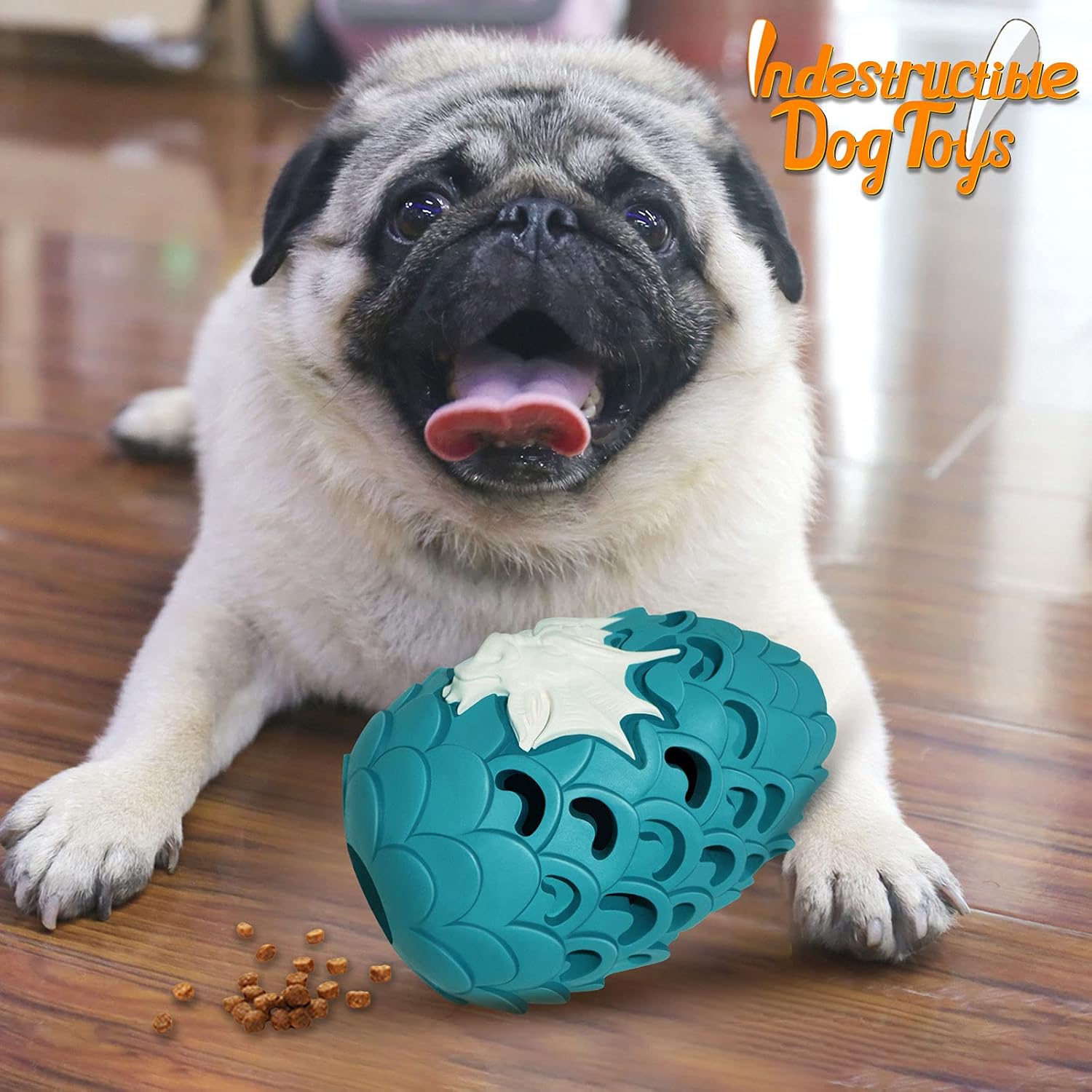 Thumbnail 2 de M.C.works Dragon Egg Dog Toy for Aggressive Chewers (Large Breeds) – Indestructible-Style Durable Rubber