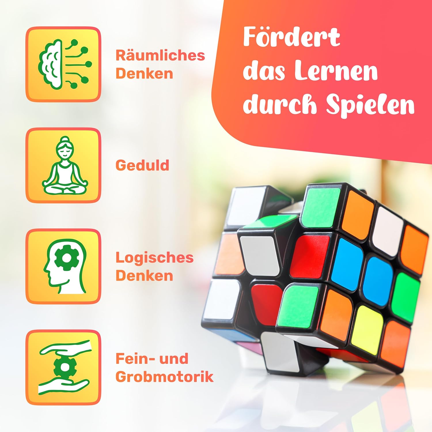 Thumbnail 5 de CUBIDI Original Zauberwürfel 3x3 Speed Cube