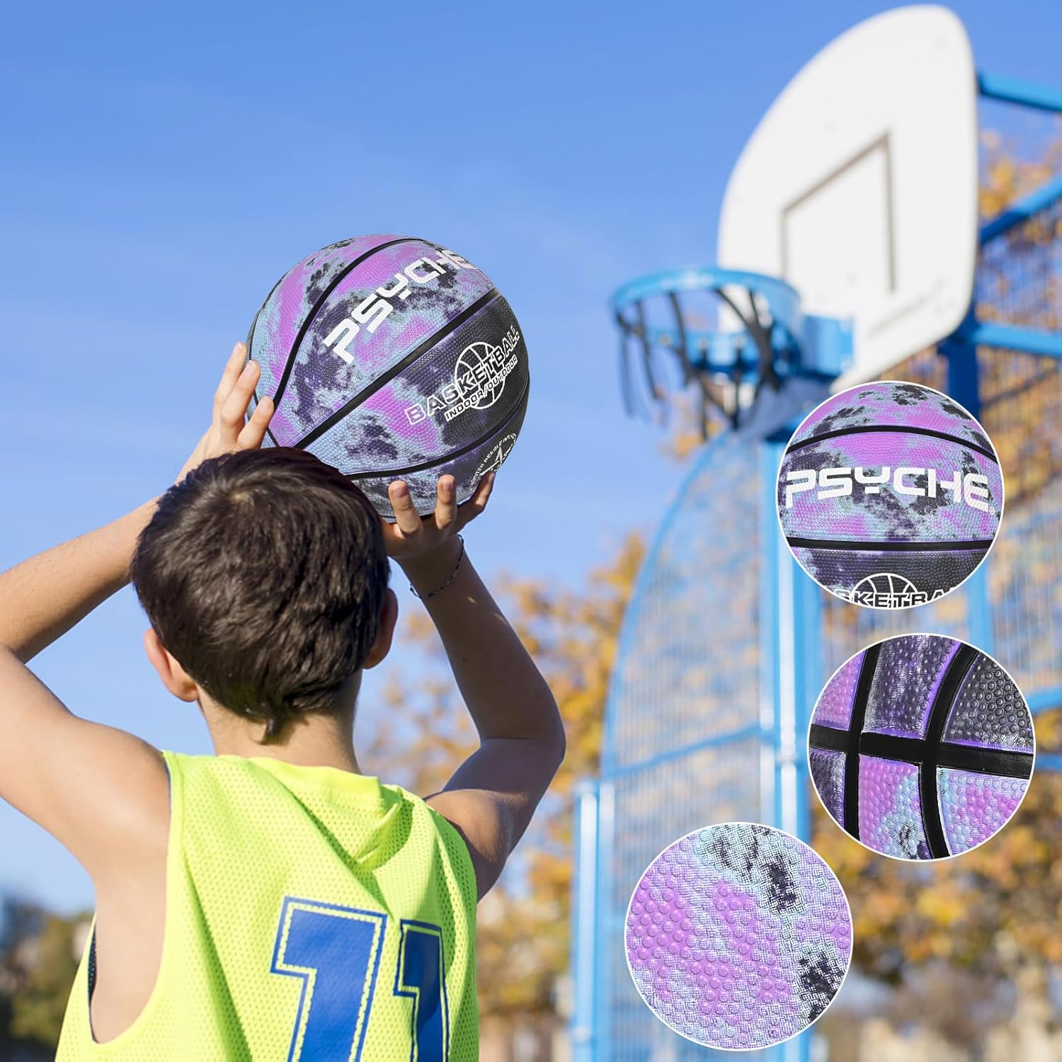 Thumbnail 6 de Wuzfully Basketball Größe 5 Indoor Outdoor