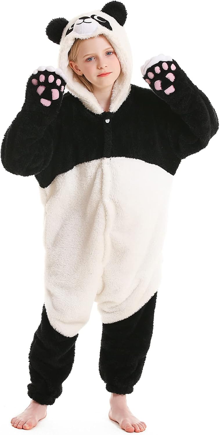 Detalle de CuteOn Kids Animal Onesie Pajamas with Hood, Ears and Tail