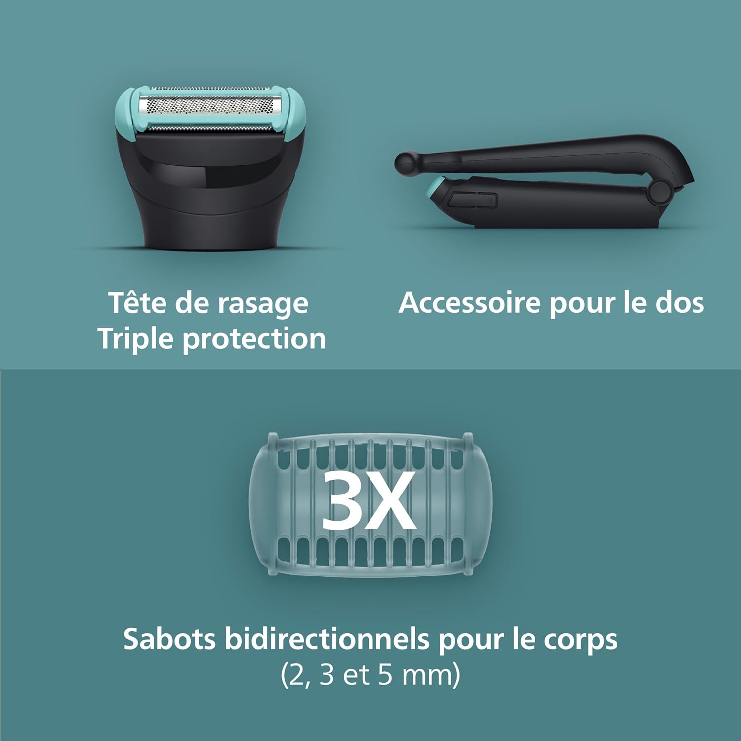Detalle 2 de Philips Bodygroom série 5000 BG5480/15 tondeuse corps 100 min 🪒