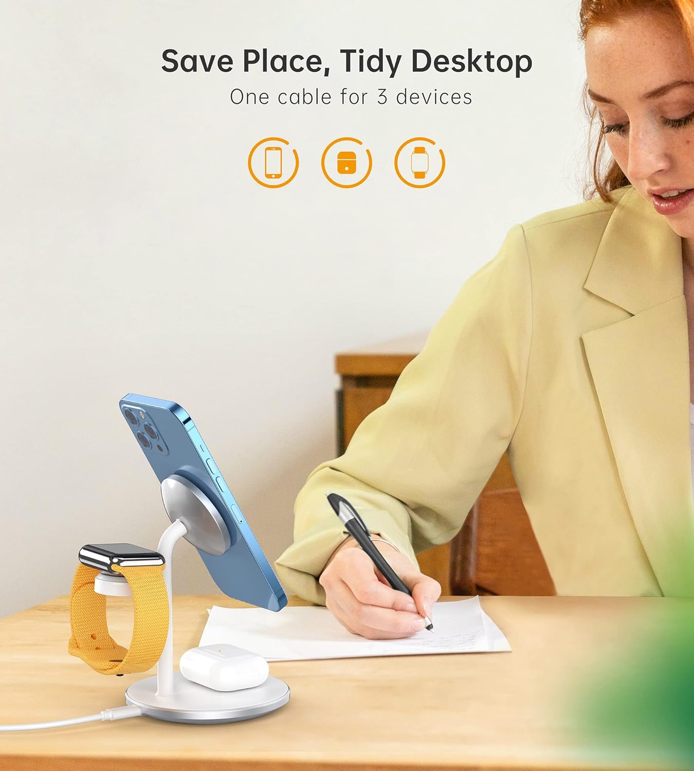 Detalle de XooFly 3 in 1 Wireless Charging Station 15W