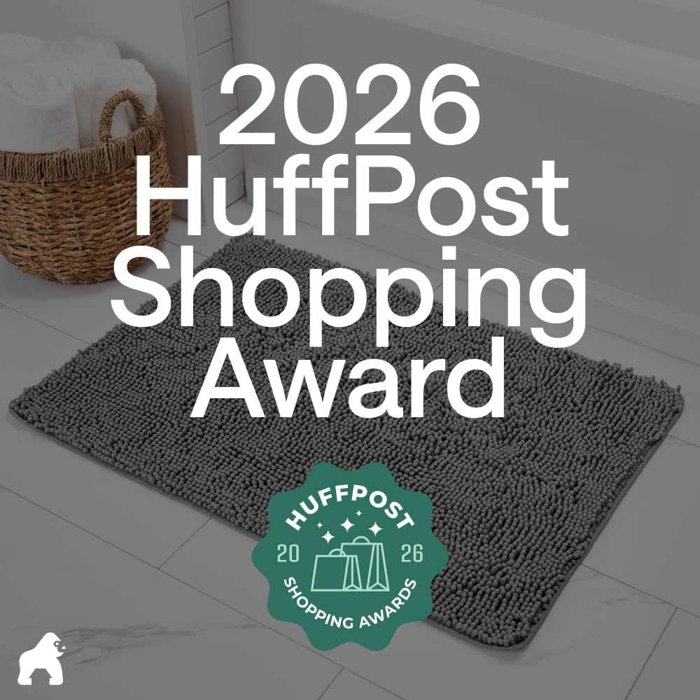 Thumbnail 5 de GORILLA GRIP Bath Rug Mat 24x17 Grey