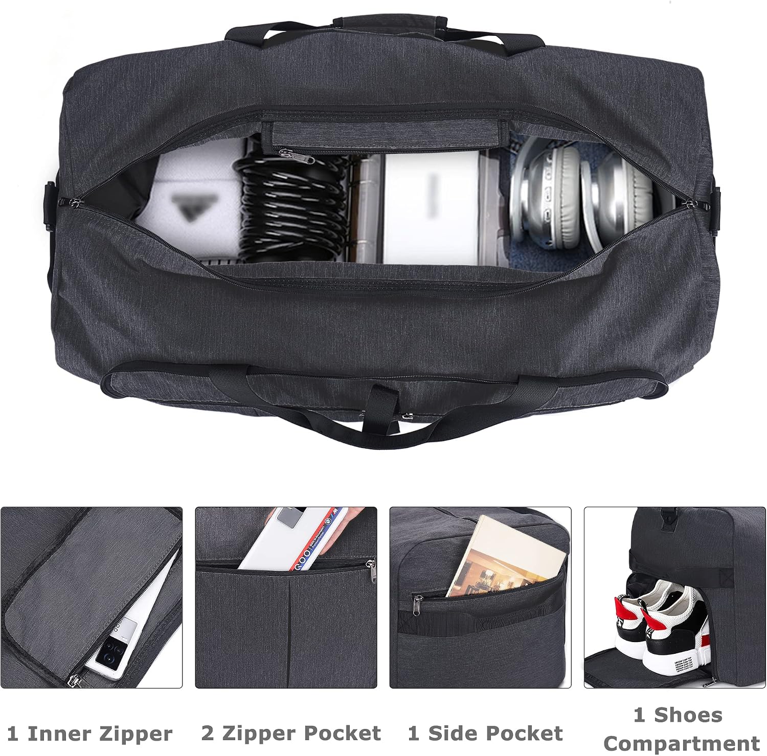 Thumbnail 2 de 120L Foldable Collapsible Waterproof Travel Duffel Bag