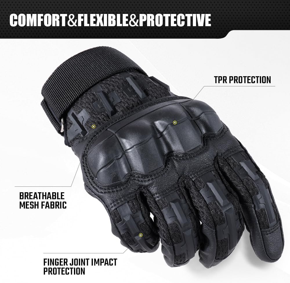 Thumbnail 6 de WTACTFUL B36 Tactical Gloves, Large Microfiber Leather, Touchscreen, Reinforced Palm