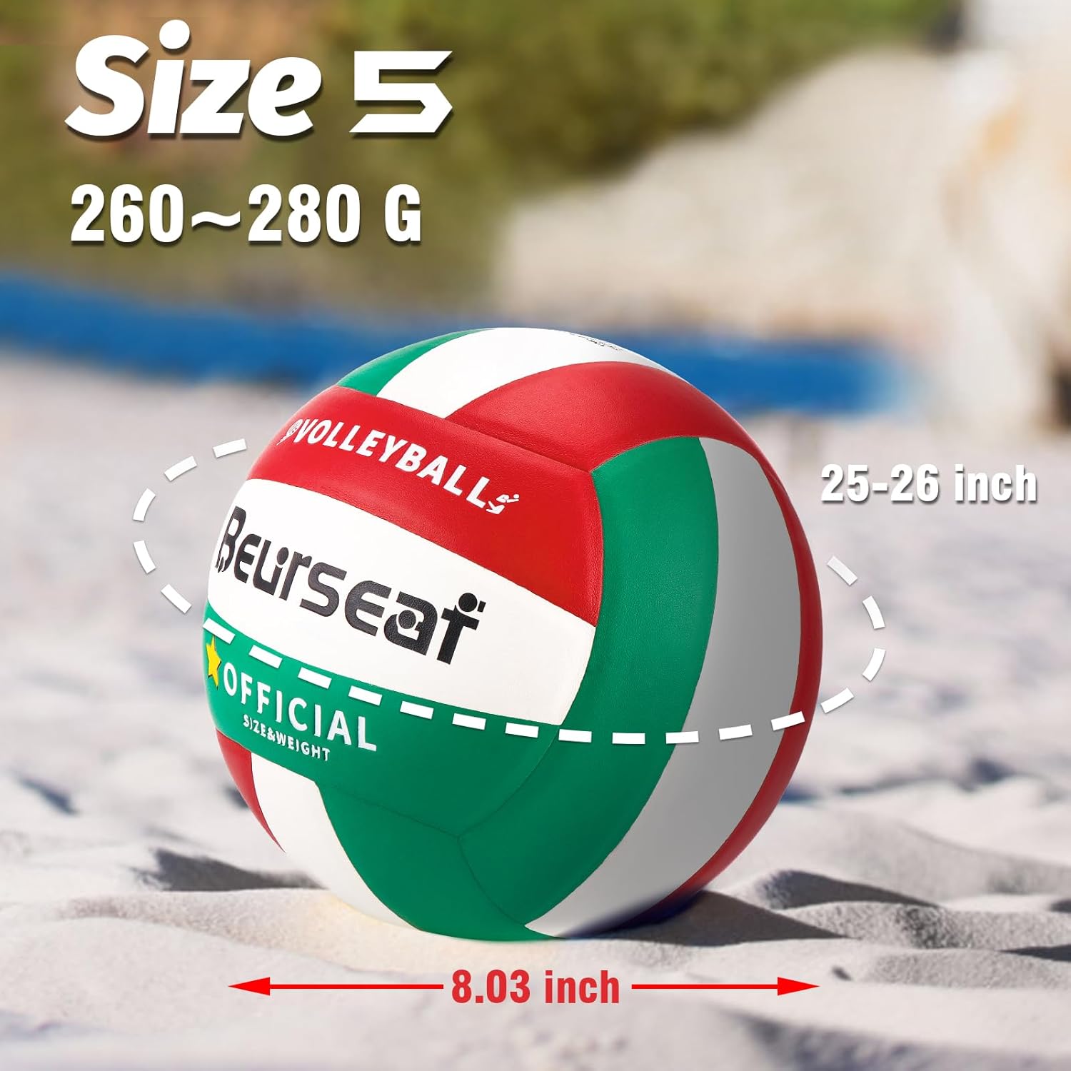 Thumbnail 2 de Beurseaf Beach Volleyball Größe 5 Soft Touch