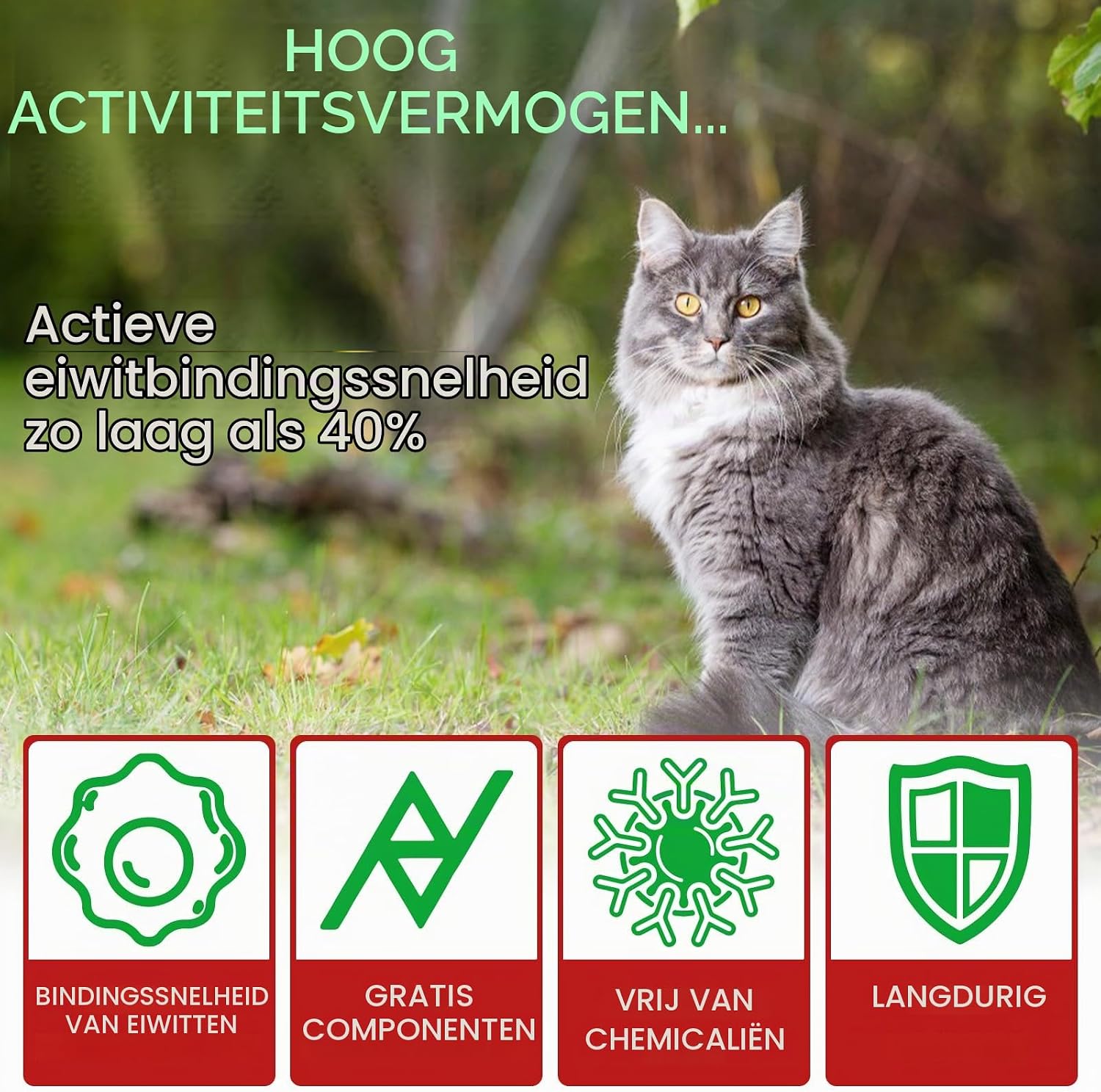Detalle de RoongDuuDll ND-CAT-02 urinesupplement voor katten in vloeibare druppels