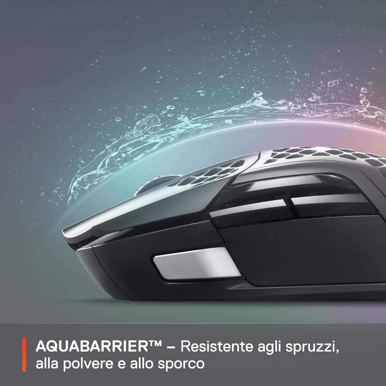 Thumbnail 5 de SteelSeries Aerox 5 Wireless (74 g) mouse gaming ultra leggero Bluetooth e 2,4 GHz con 9 pulsanti, IP54 e batteria fino a 180 h