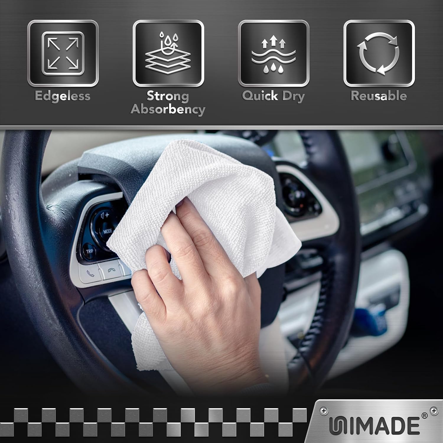 Thumbnail 5 de UNIMADE Shop Towels 100 Pack microfiber shop towel 🧽