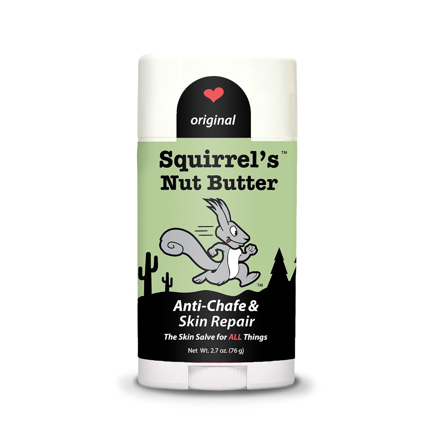 Detalle de Squirrel's Nut Butter Anti Chafing Stick, 2.7 oz, Natural Chafe Prevention