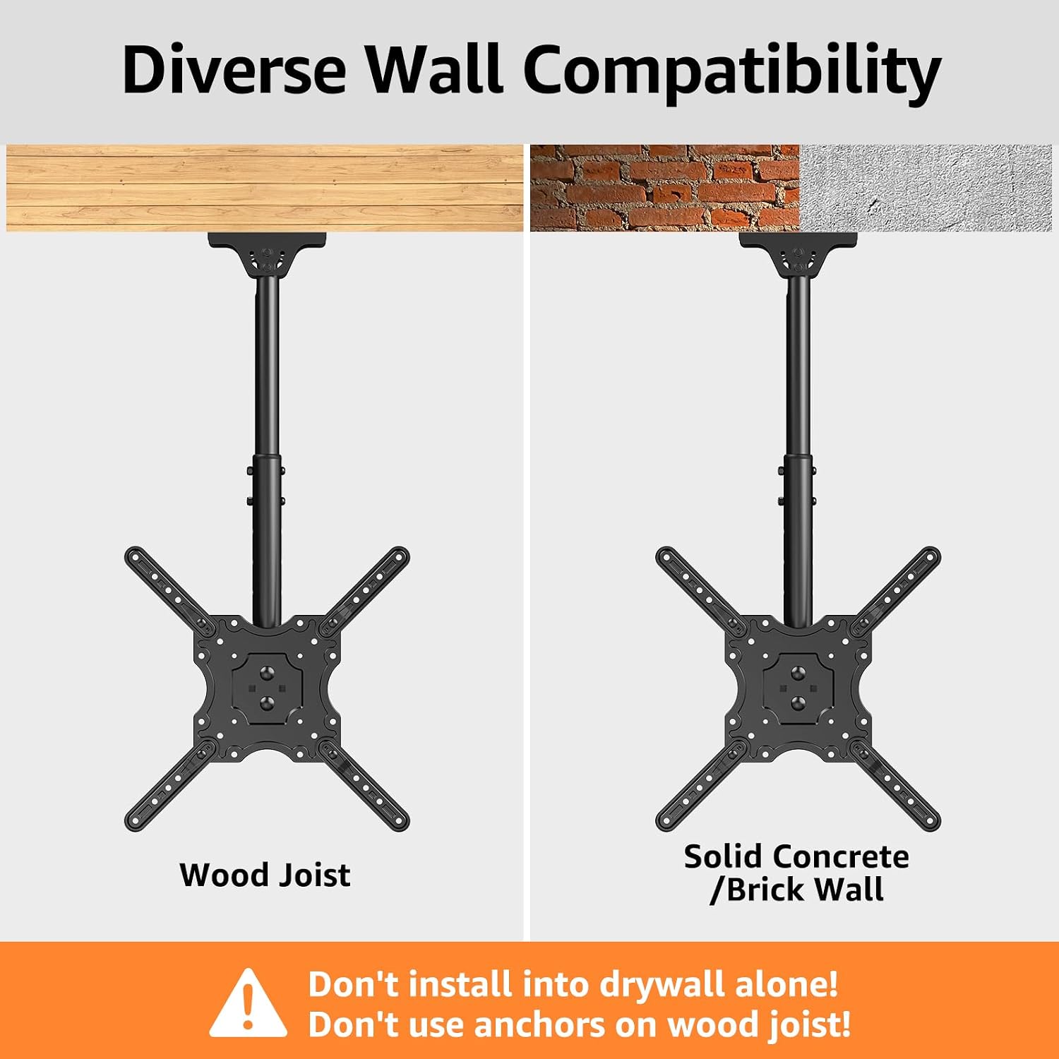 Detalle de ELIVED Ceiling TV Mount for 26-65 Inch TVs