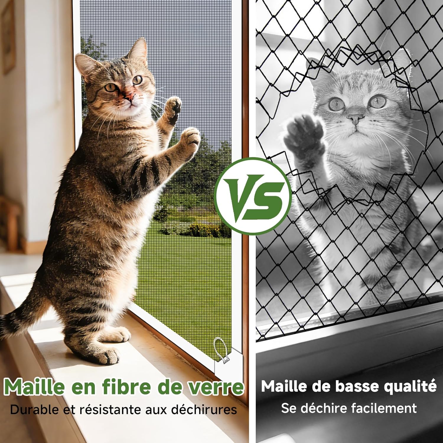 Thumbnail 3 de MLEJU Moustiquaire Fenêtre Magnétique — Fixation sans perçage, cadre détachable et tissu en fibre de verre jusqu’à 130 × 150 cm