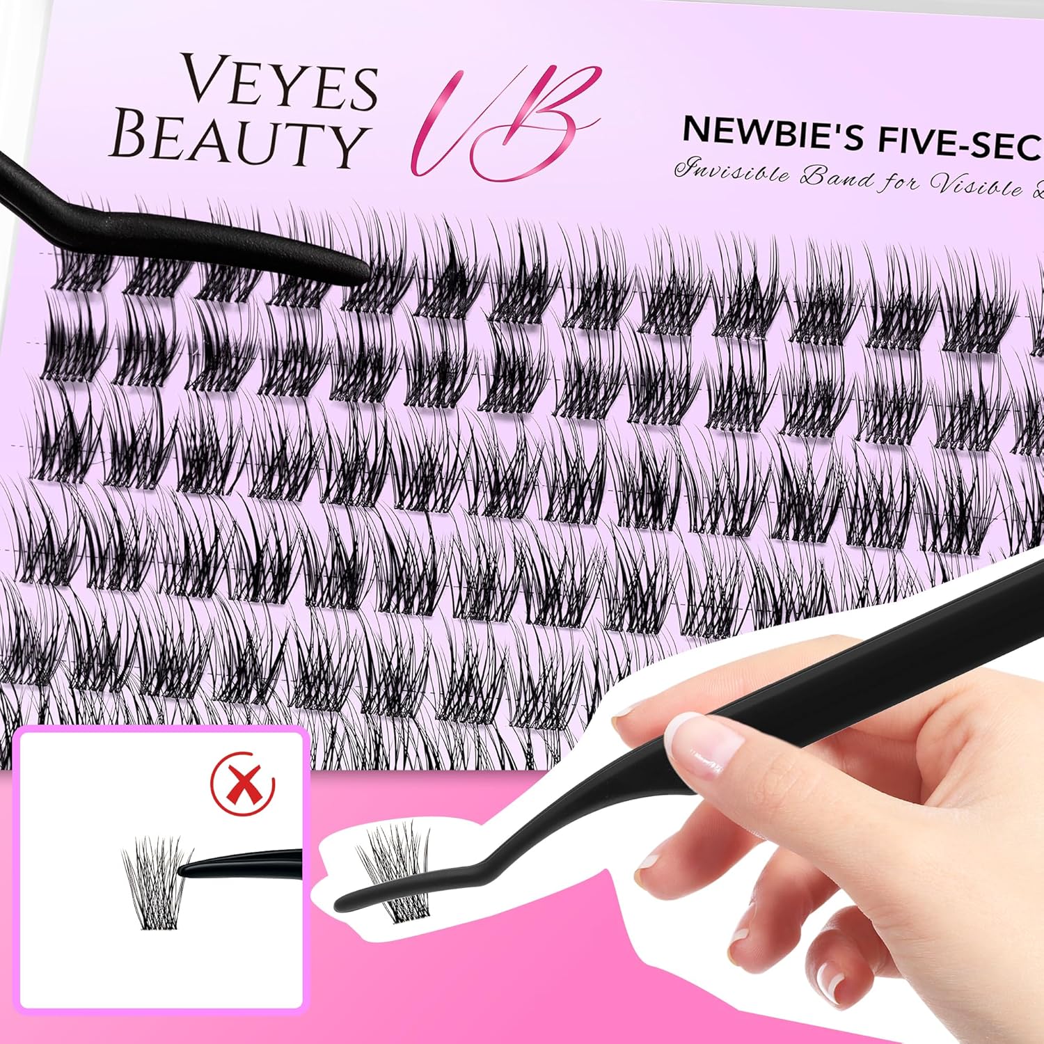 Thumbnail 5 de VEYESBEAUTY Lash Clusters Kit (Dreamy) with Bond & Seal Remover Applicator