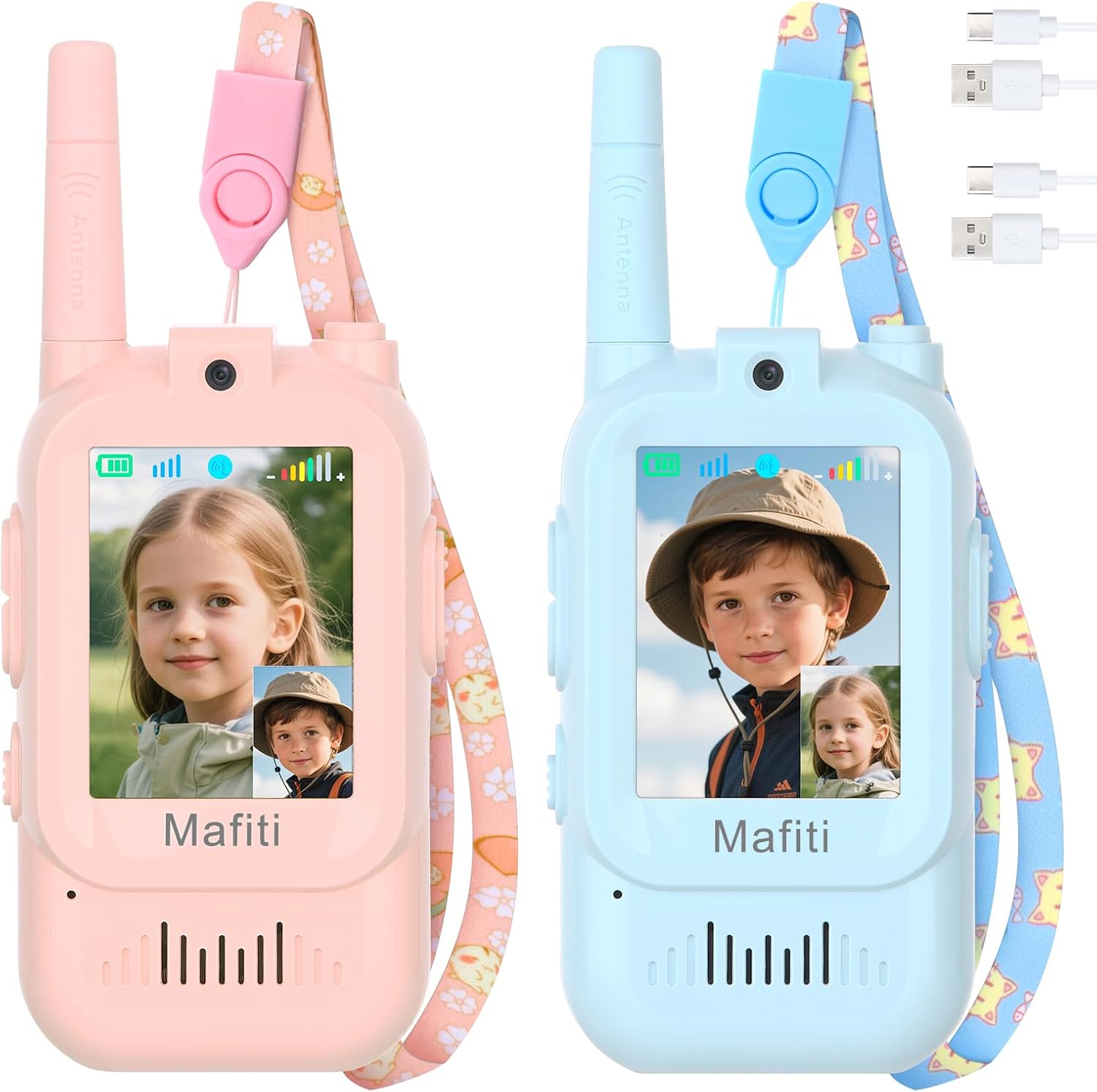 Detalle de Mafiti Walkie Talkies con videollamada 300 m