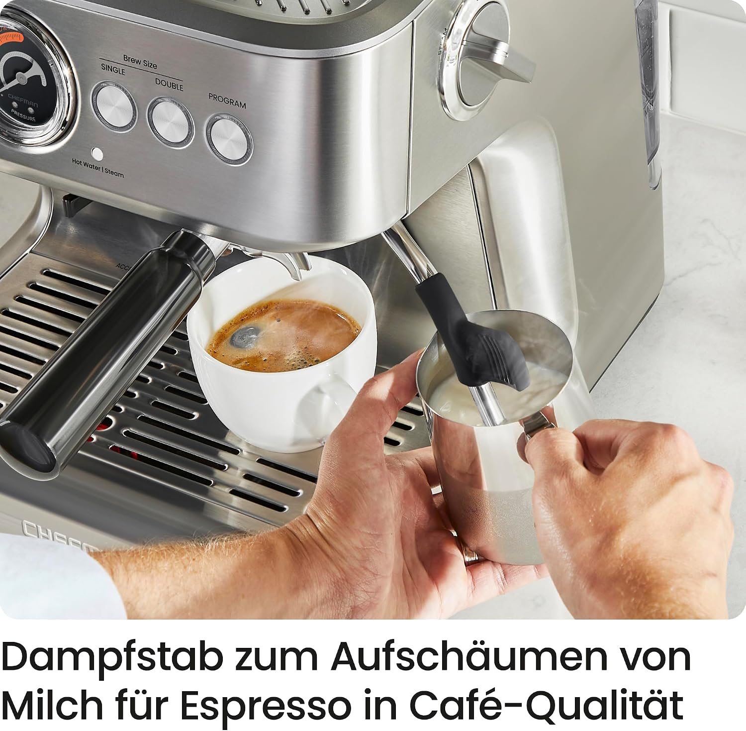 Thumbnail 4 de Chefman Crema Supreme Espressomaschine 3L