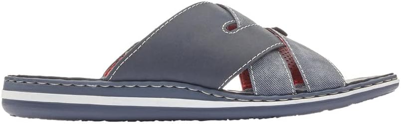 Detalle de Rieker 25199-43 Herren Pantolette Synthetik grau