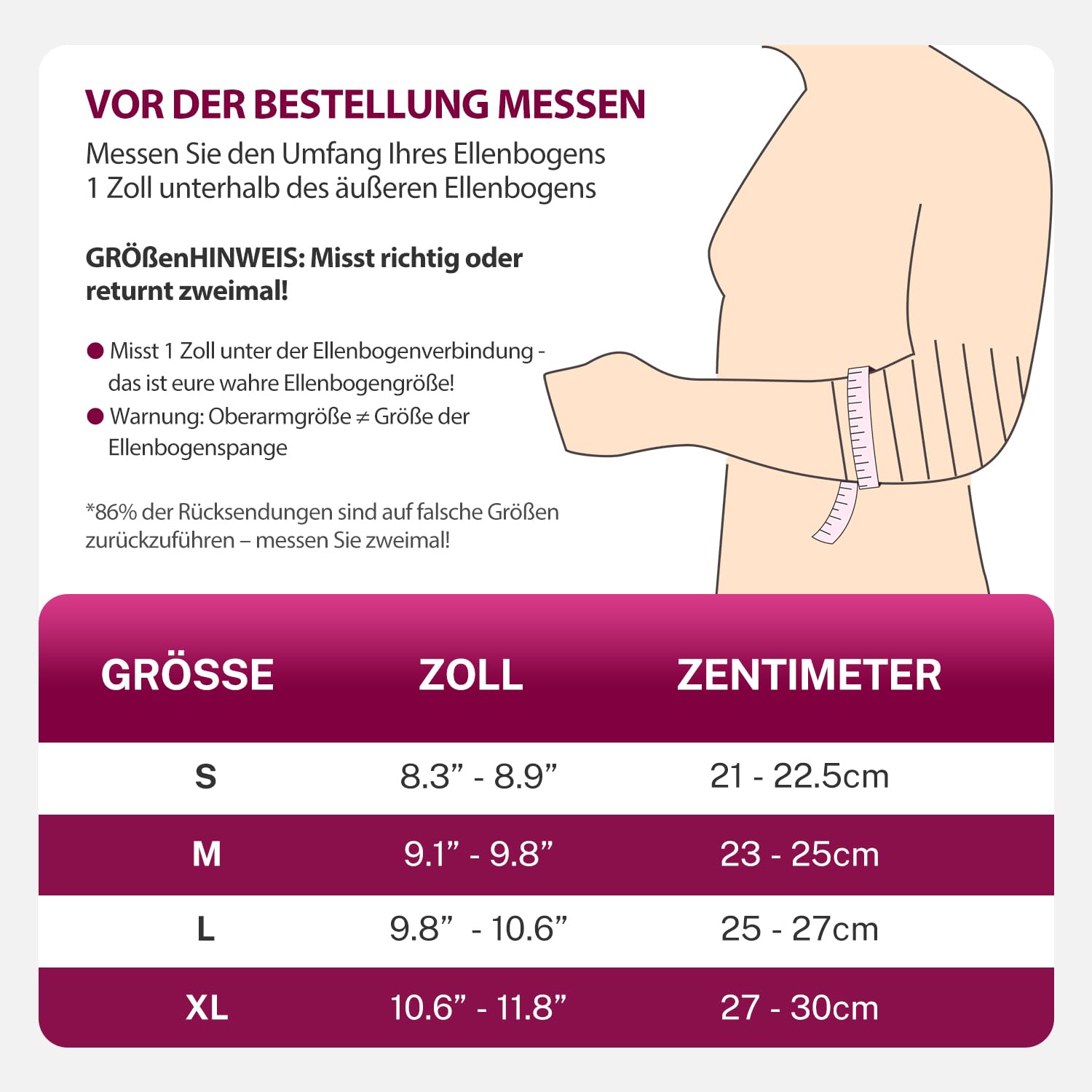 Detalle 2 de Fitomo Epicondylitis Ellenbogenbandage L