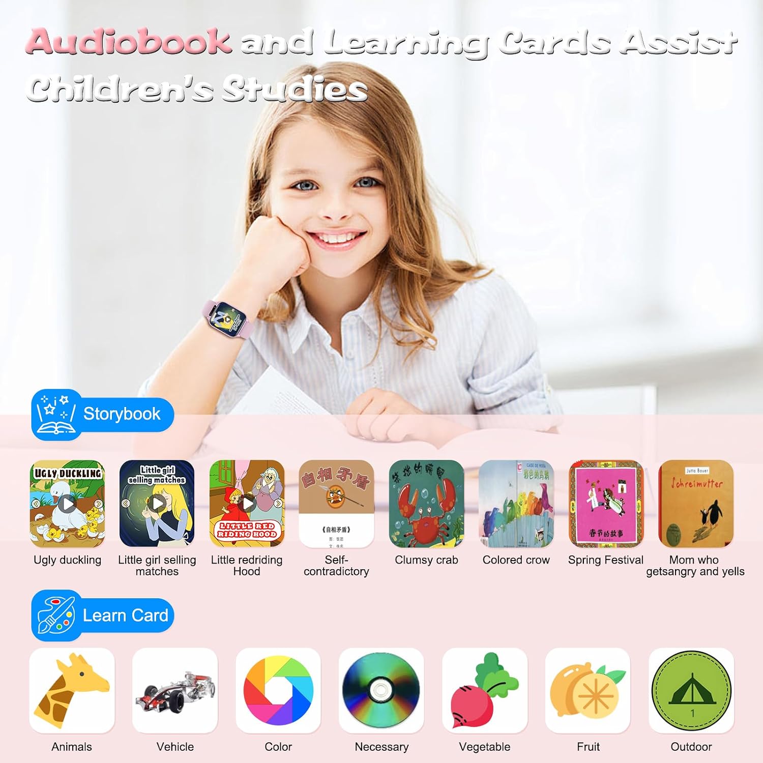 Detalle 2 de Smart Watch for Kids 1.85" Fitness Tracker