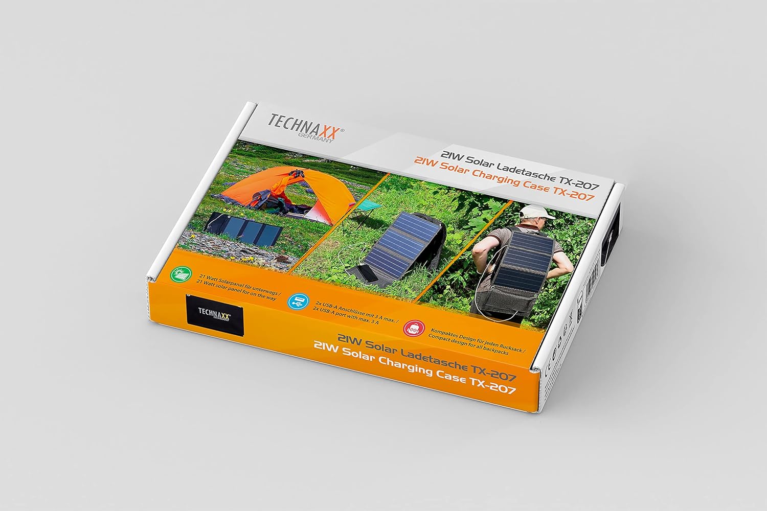 Thumbnail 6 de Technaxx TX-207 Cargador Solar 21W USB para Viajes y Outdoor
