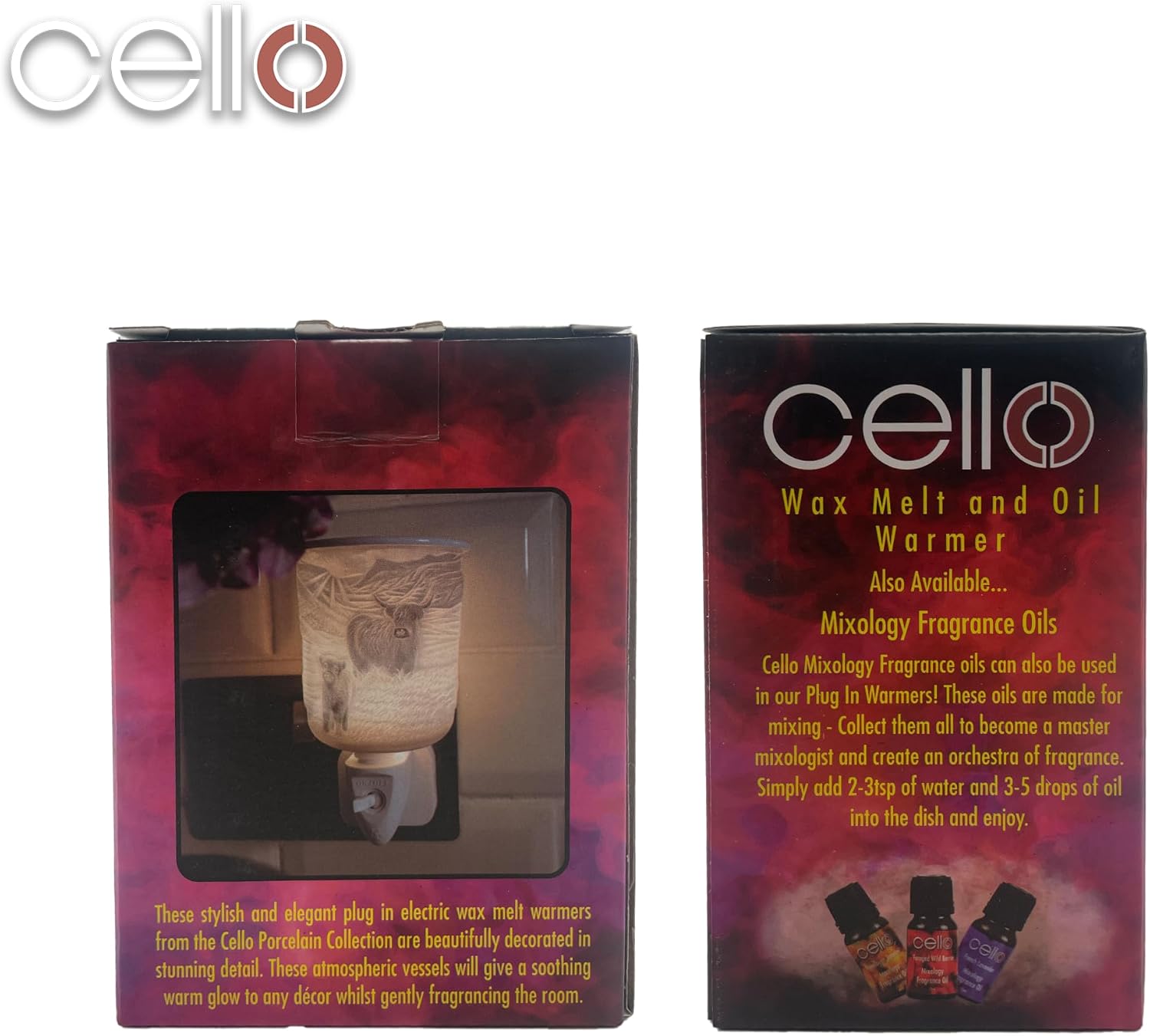 Thumbnail 5 de Cello Plug-In Wax Melt Burner (Highland Cow design) – electric oil & wax burner