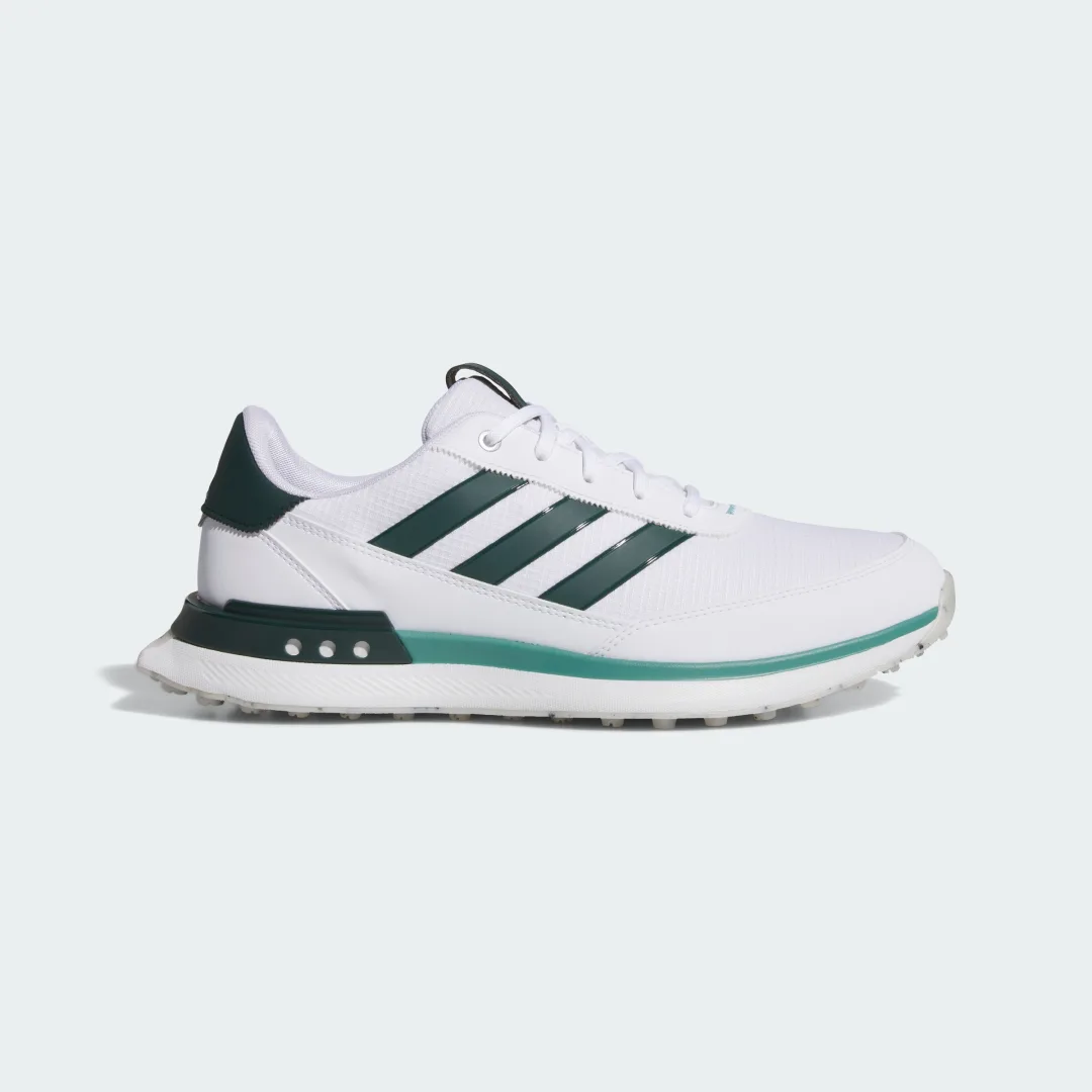 Detalle de Adidas S2G Spikeless 24: Zapatilla de golf blanca, para jugar cómodo en cualquier greens