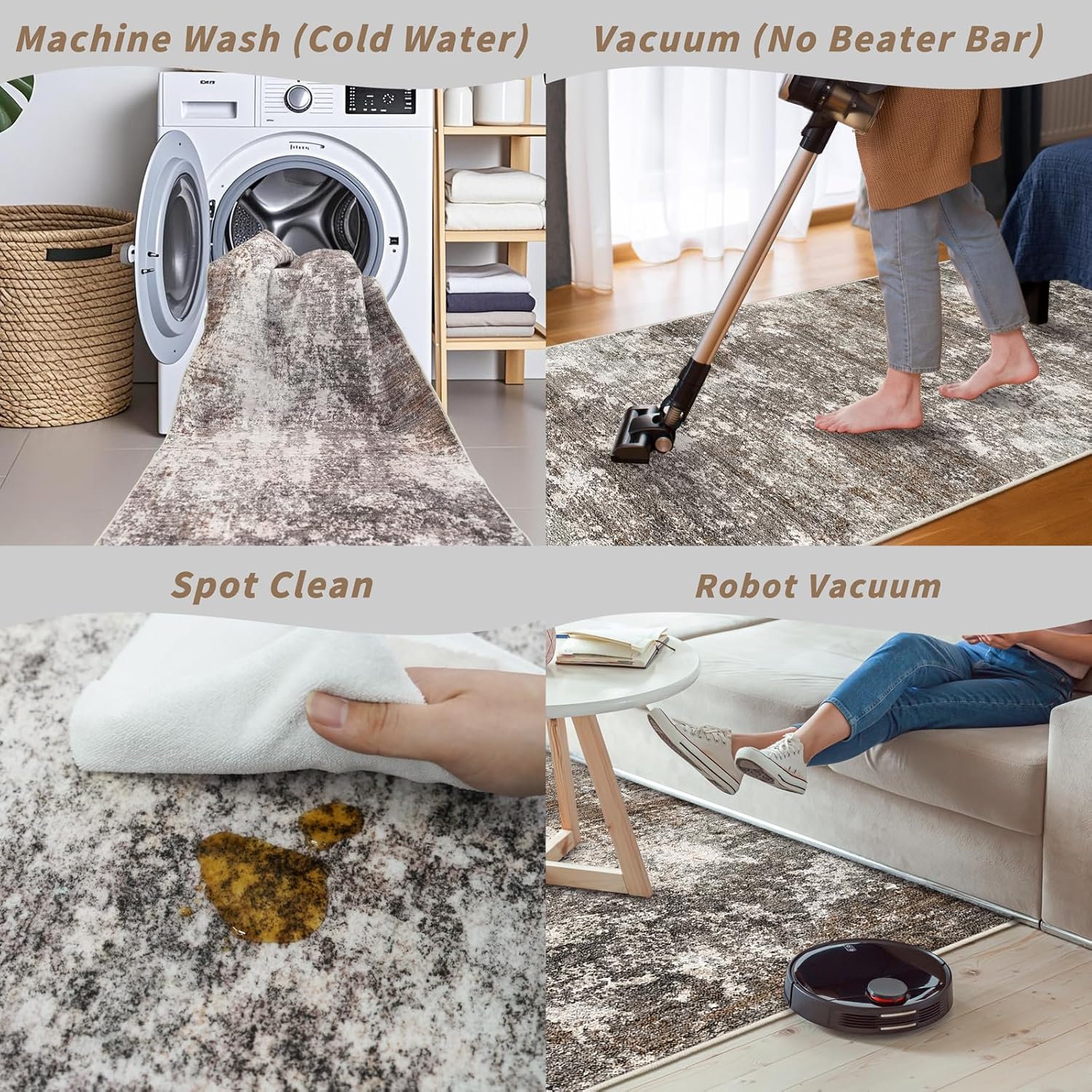 Thumbnail 6 de 4-Piece Kitchen Rug Set 2x3,2x4,2x5,2x6