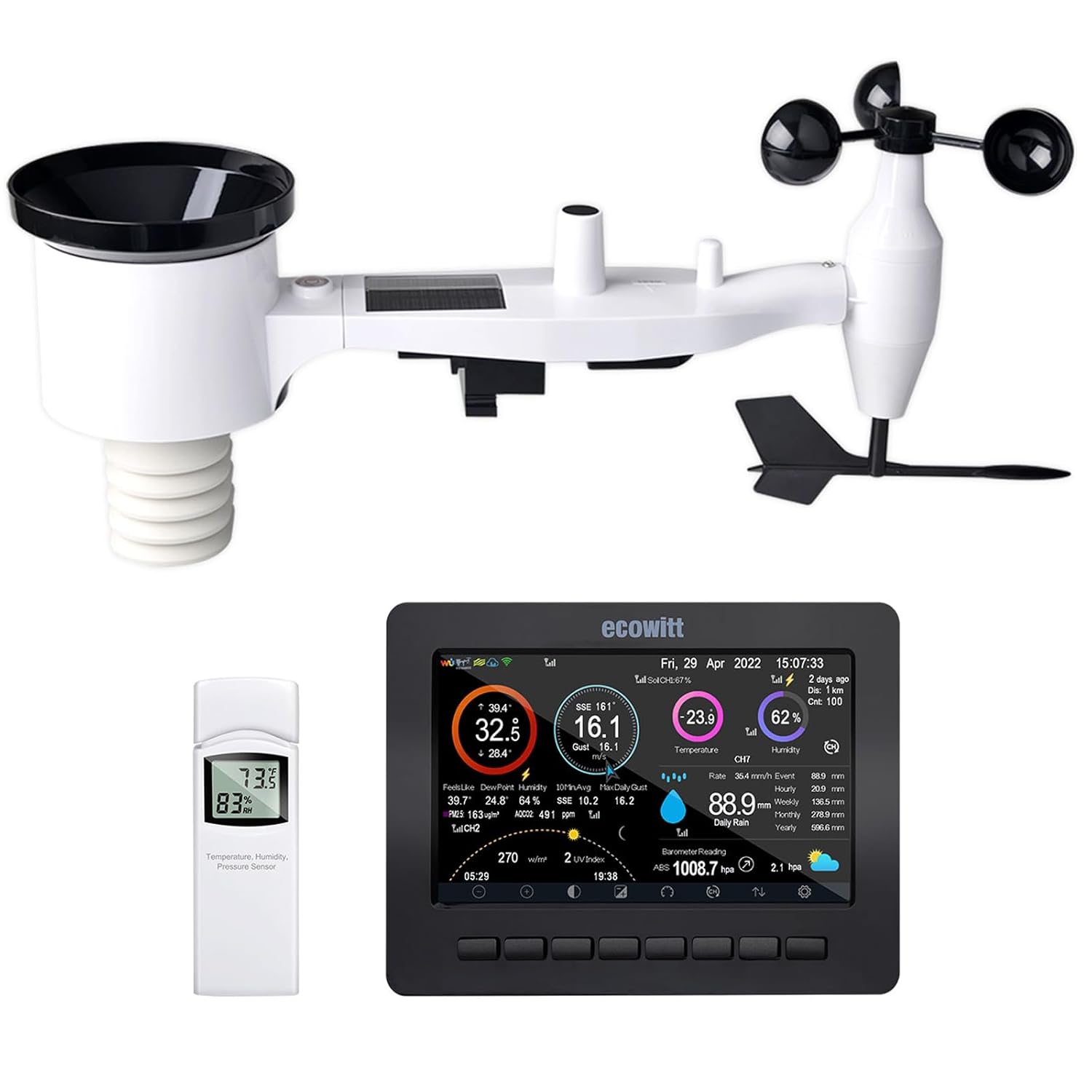 ECOWITT GW3012 stazione meteo 7 in 1