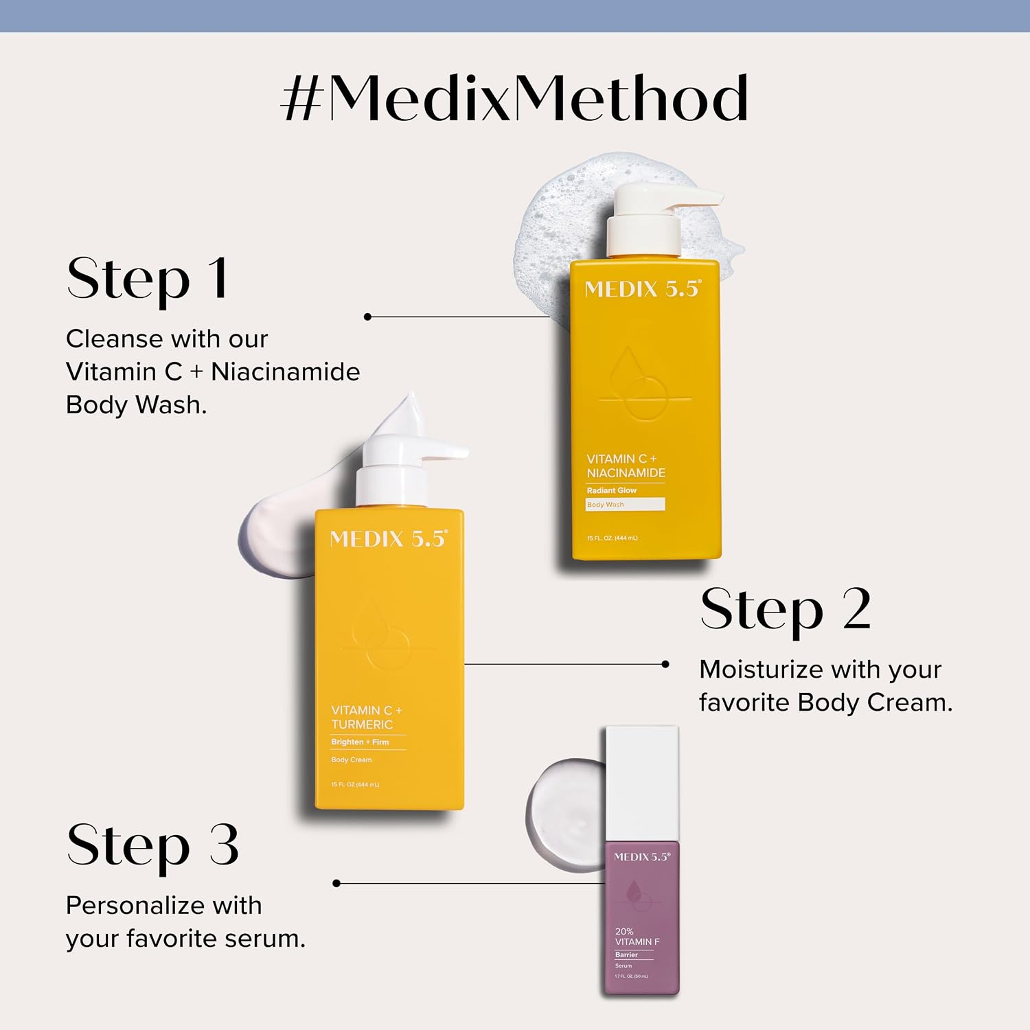 Detalle 2 de MEDIX Vitamin C Body Wash & Lotion 2pc