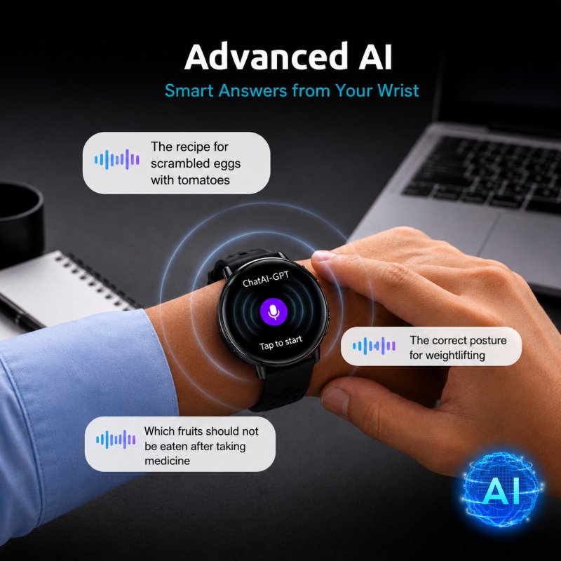 Thumbnail 2 de Nilait Watch Nova Pro: Smartwatch AMOLED 1.43" con GPS, IA y llamadas Bluetooth para outdoor