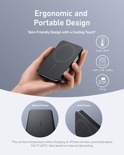 Detalle 2 de Anker MagGo Power Bank 10K: Slim, Qi2 15W Wireless + 30W USB-C for iPhone