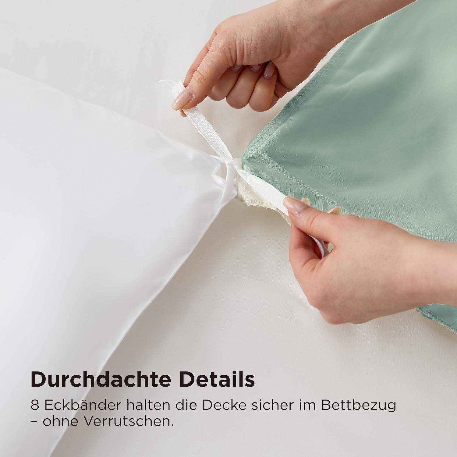 Detalle de BEDSURE Sommerdecke 135x200 – Leichte Microfaser-Decke für warme Nächte, OEKO-TEX geprüft