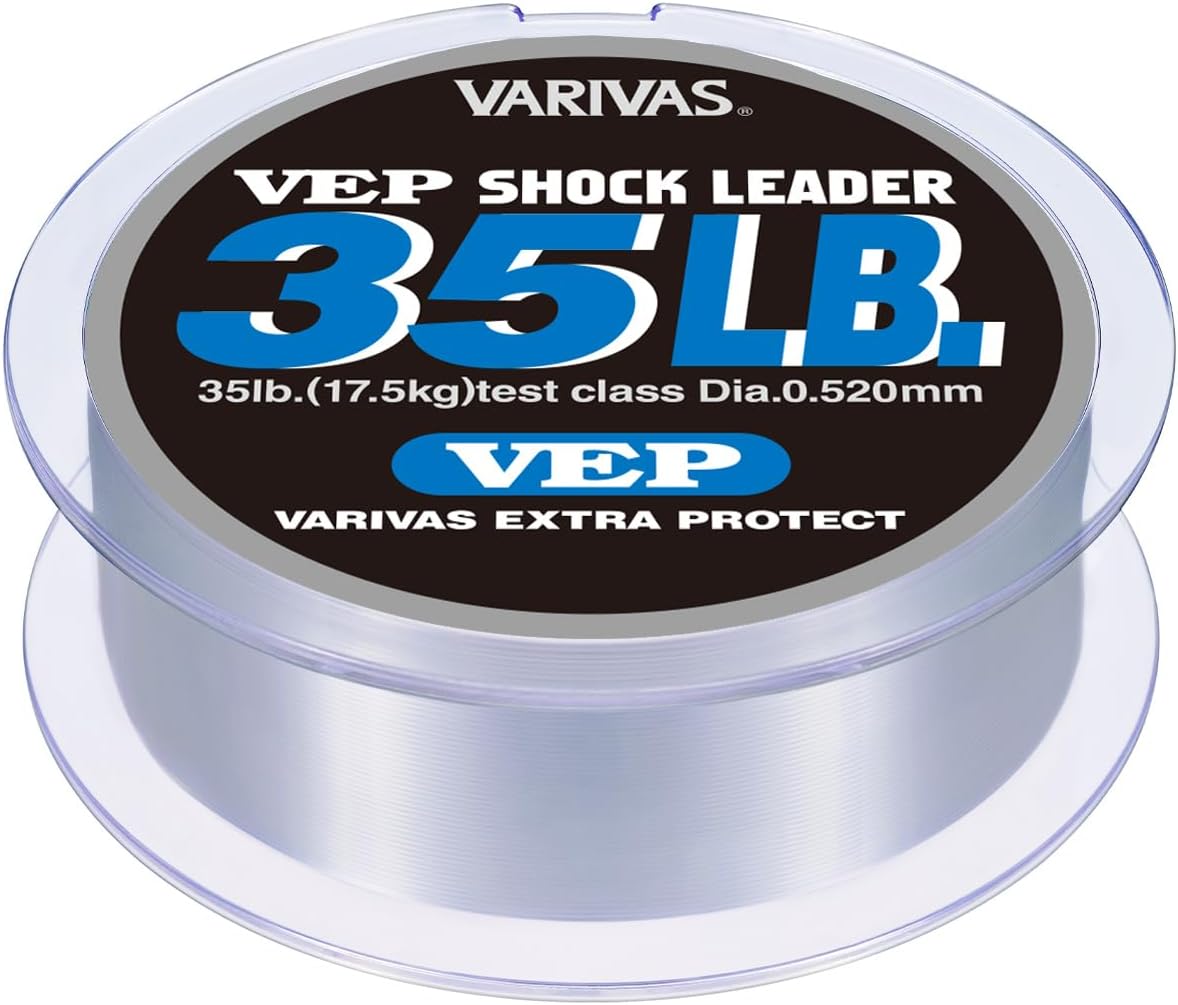 Detalle de バリバス VEP ナイロンショックリーダー 50m 10号・35lb ブラックバス向け