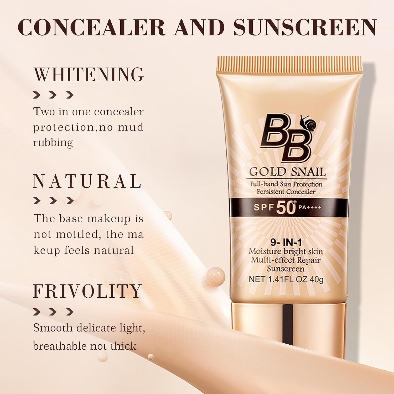 Detalle 2 de EHIOG BB-crème SPF 50+ met natuurlijke tint, hydraterend, 40 g