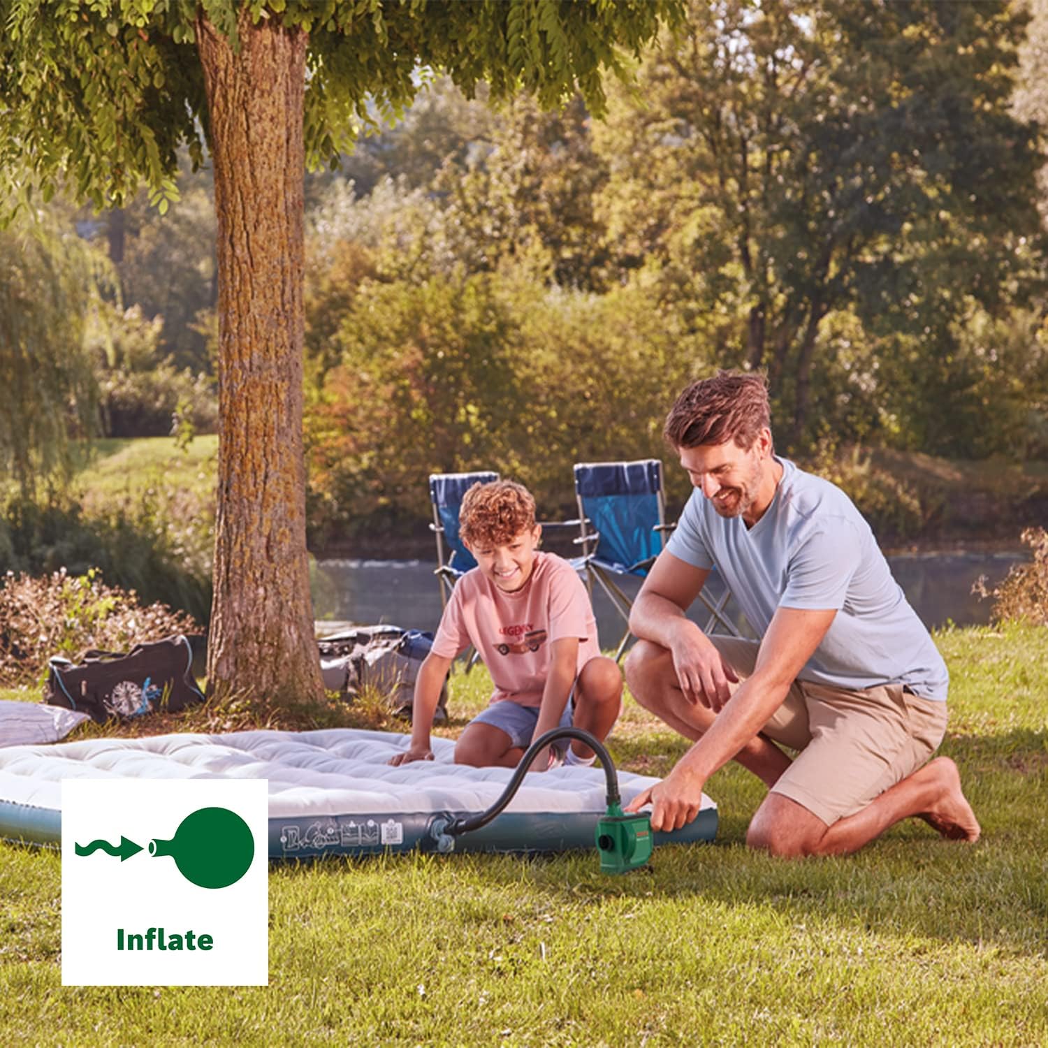 Thumbnail 4 de Bosch EasyInflate 18V-500 : pompe à air sans fil compacte pour gonfler et dégonfler